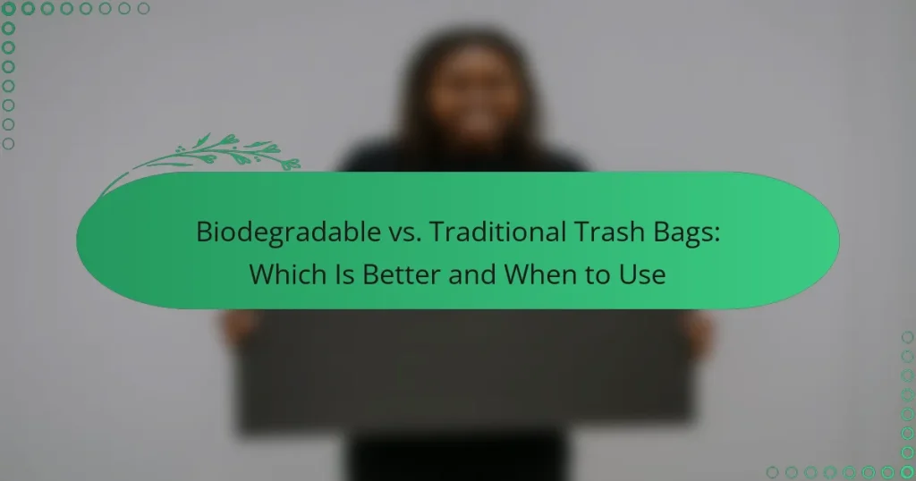 Bolsas de basura biodegradables vs. tradicionales: ¿Cuál es mejor y cuándo usar?