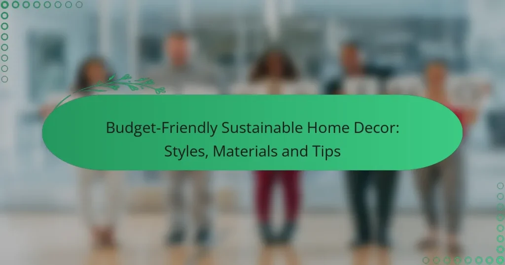 Budget-Friendly Sustainable Home Decor: Styles, Materials and Tips