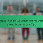 Budget-Friendly Sustainable Home Decor: Styles, Materials and Tips