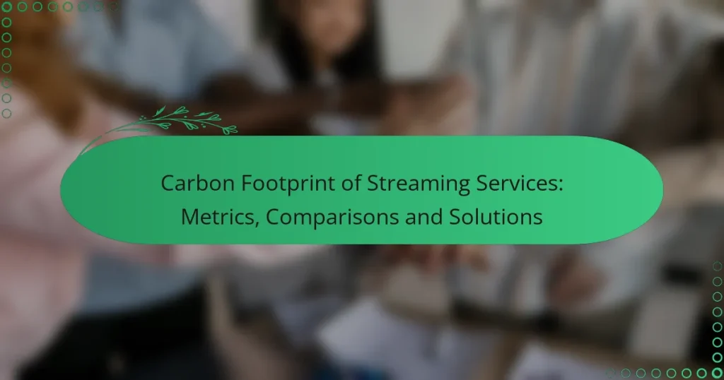 Huella de Carbono de los Servicios de Streaming: Métricas, Comparaciones y Soluciones