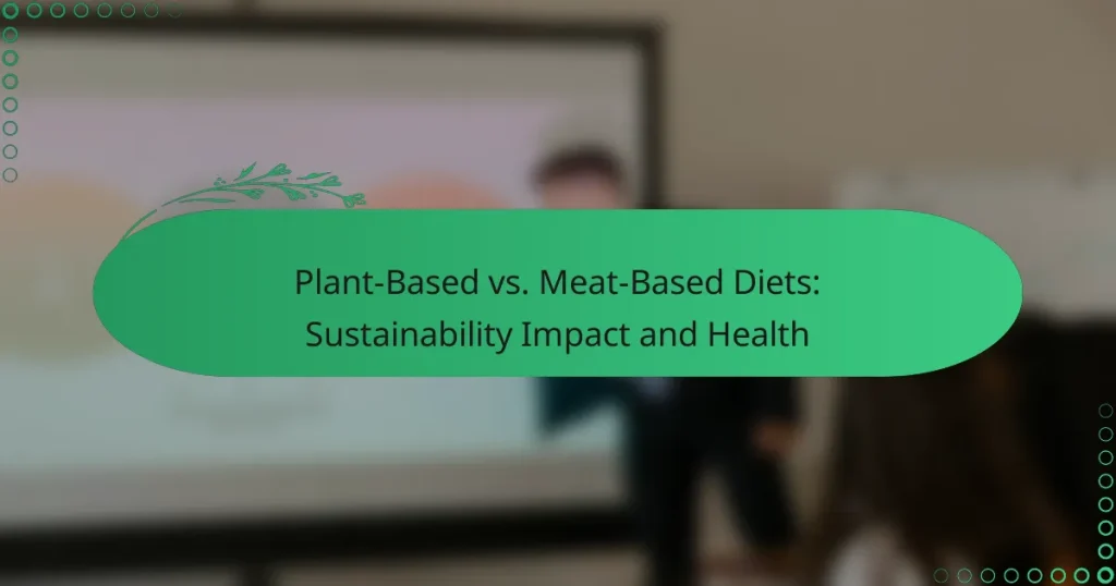 Plant-Based vs. Meat-Based Diets: Sustainability Impact and Health