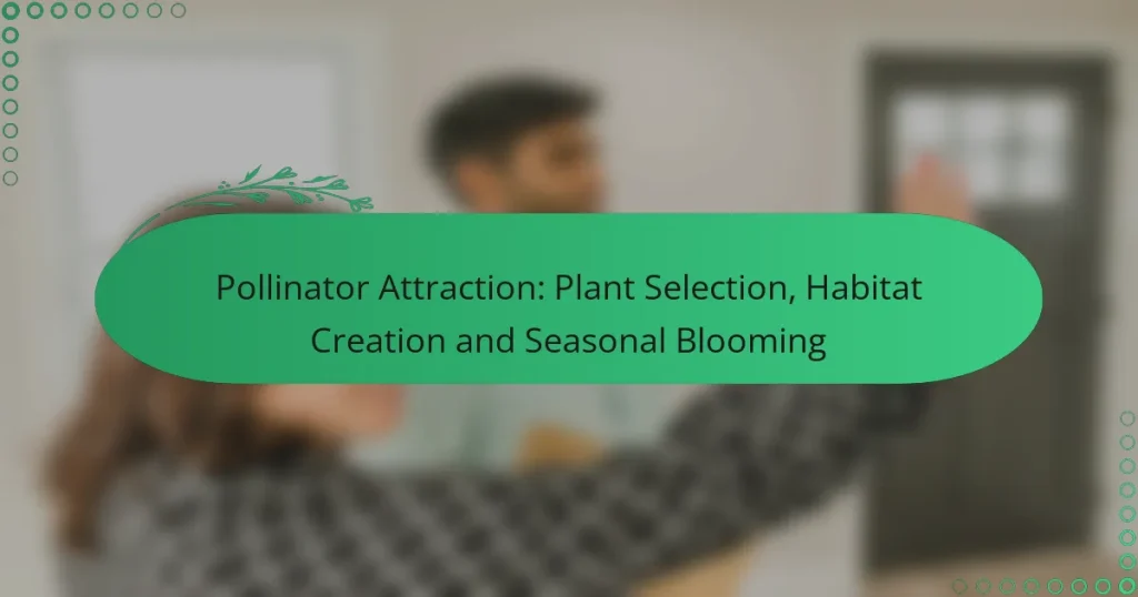 Atracción de Polinizadores: Selección de Plantas, Creación de Hábitat y Floración Estacional