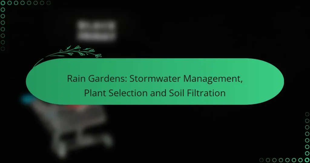 Jardines de Lluvia: Manejo de Aguas Pluviales, Selección de Plantas y Filtración del Suelo